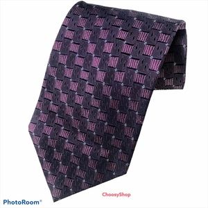 Purple Tie Silk Handmade Allyn Saint George American Classic